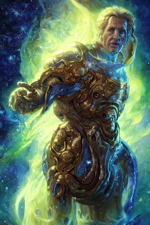 Image similar to beautiful oil painting with high detail of a wise Space ent((((((Melting)))))) made of stars and plasma, hybrid from dungeons and dragons and art direction by James Cameron ;by artgerm; wayne reynolds art station; cinematic quality character render; low angle; ultra high quality model; production quality cinema model