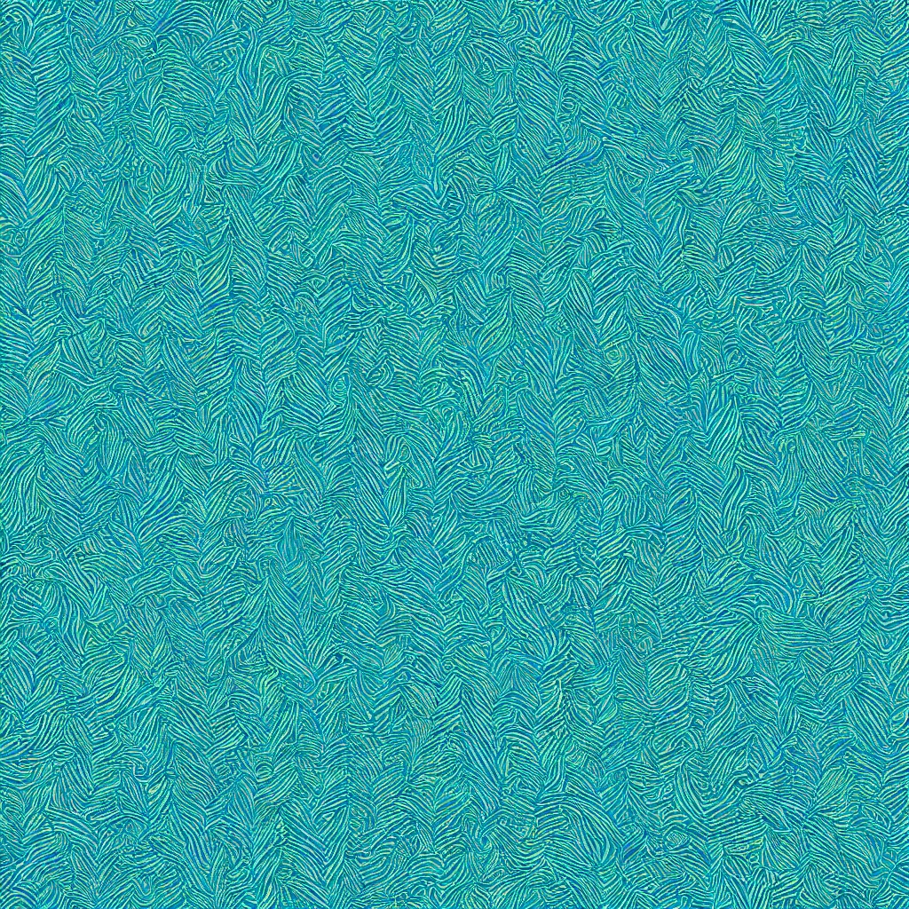 Image similar to seamless blue green symmetric feather texture, 4k