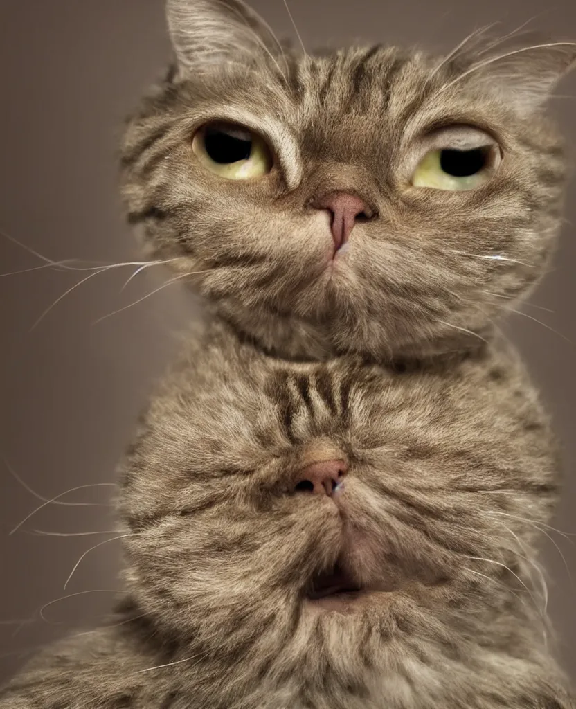 Image similar to photo of an ugly cat, realistic, 8 k