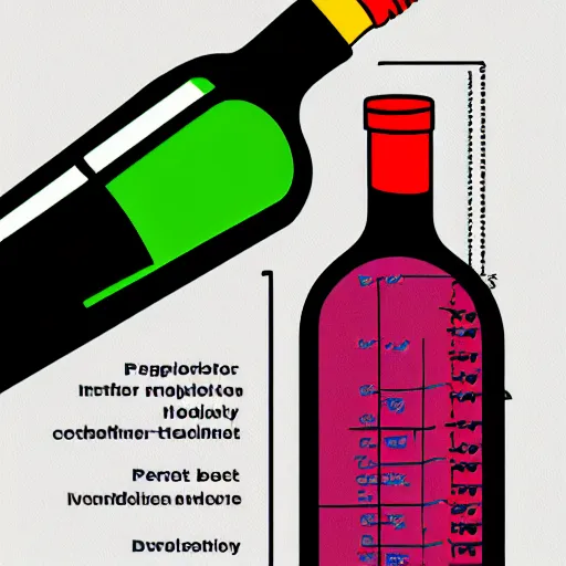 Prompt: medical diagram of a bottle of wine