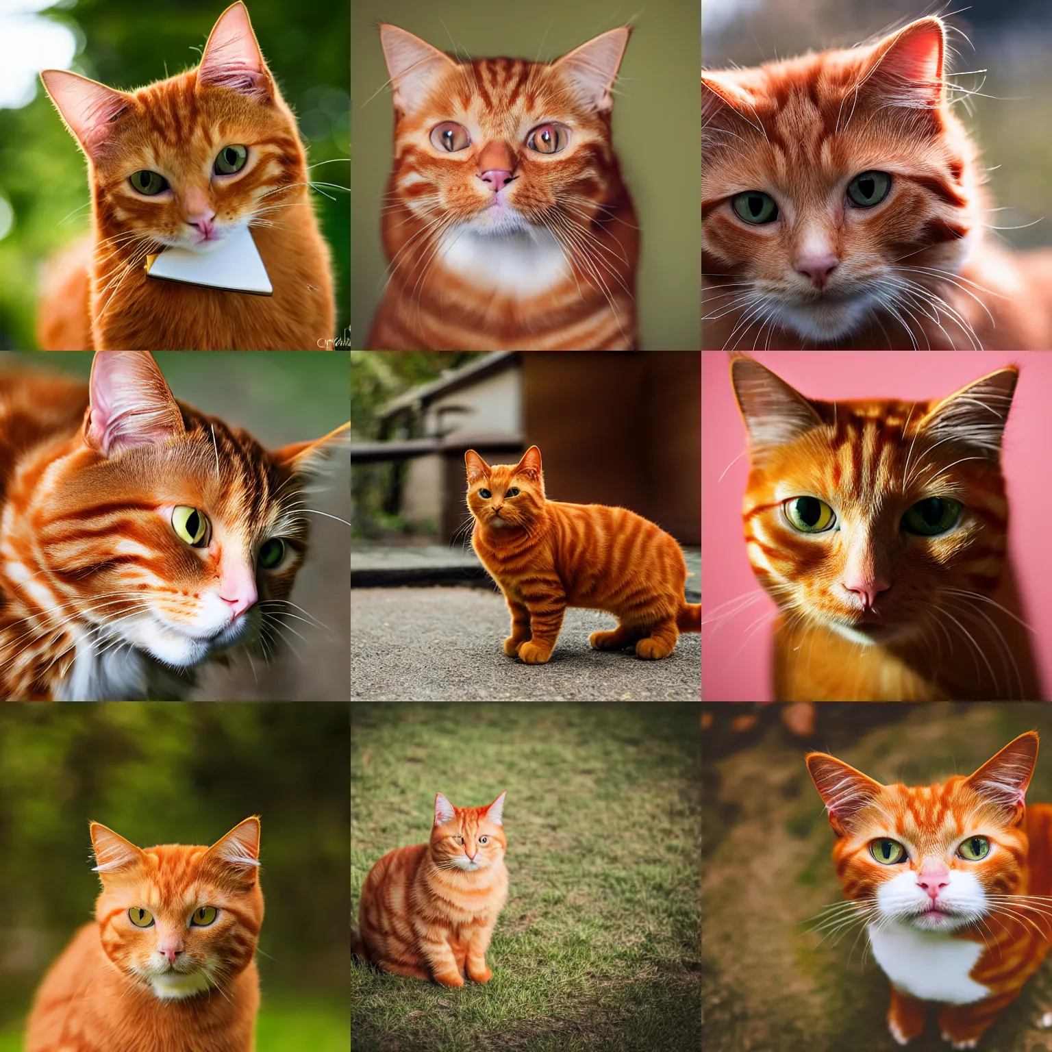 Prompt: award winning photography of a ginger cat