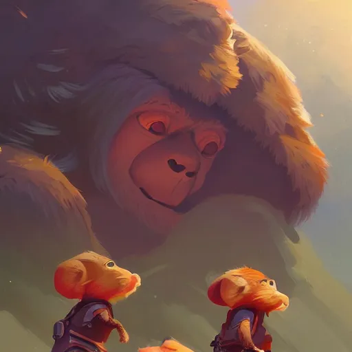 Image similar to hero world ewoks, behance hd by jesper ejsing, by rhads, makoto shinkai and lois van baarle, ilya kuvshinov, rossdraws global illumination