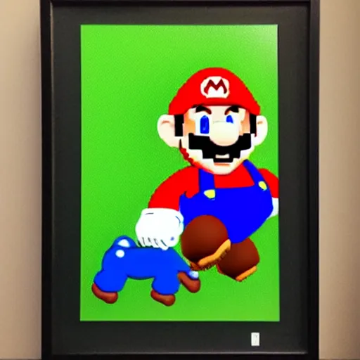 Prompt: super mario portrait in real life