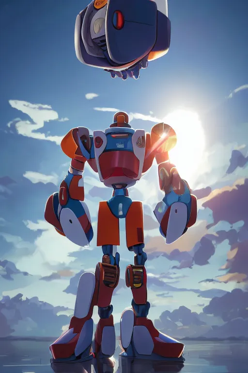 Image similar to metabots medabots medarotto medarot robot minimalist comics, behance hd by jesper ejsing, by rhads, makoto shinkai and lois van baarle, ilya kuvshinov, rossdraws global illumination ray tracing hdr radiating a glowing aura