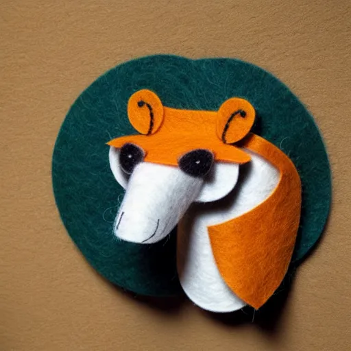 Image similar to detailed felt caricatures of animals in the jungle