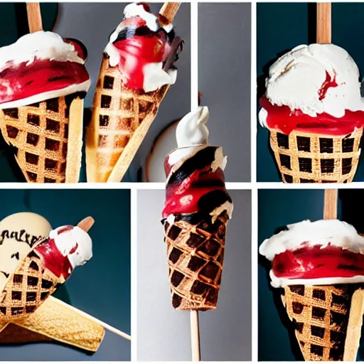 Prompt: freddy kruger as a ice cream on a stick, realistic photography, high detailed