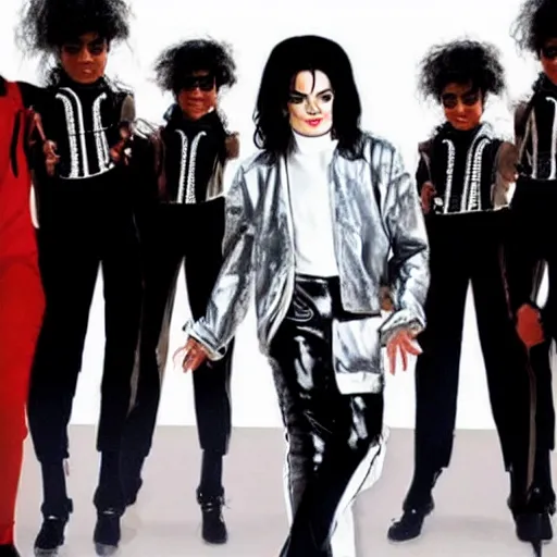 Prompt: Michael Jackson in 2022, New music video