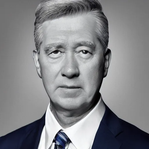 Image similar to augustus aloysius corporate portrait, senior sales marketing acquisitions ceo executive vp, purple green color scheme, professional studio lighting, hyperreal detailed lifelike facial features, corporate portraiture photographed by david lynch