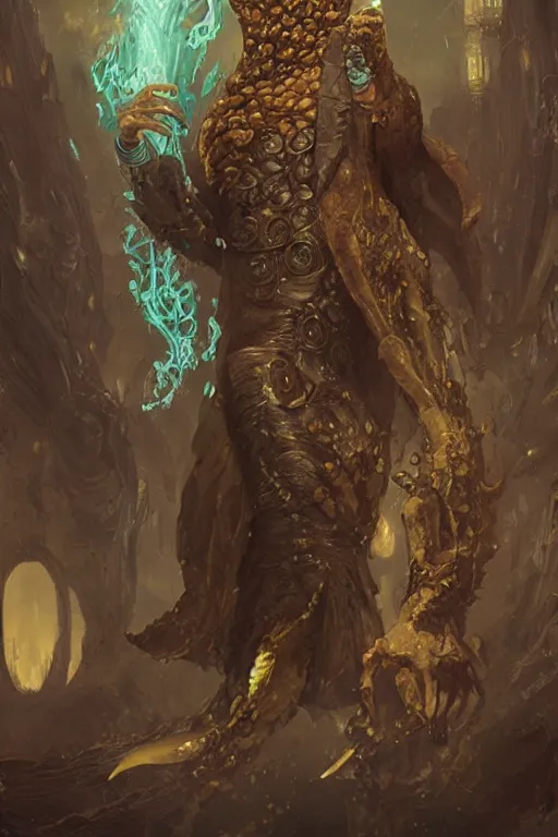 Image similar to hastur throwing back an ice cold natty lite, character art, concept art, painting by Yoann Lossel