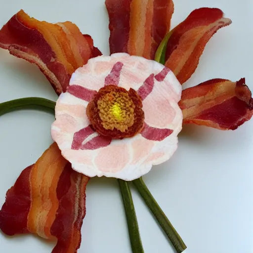 Image similar to bacon flower