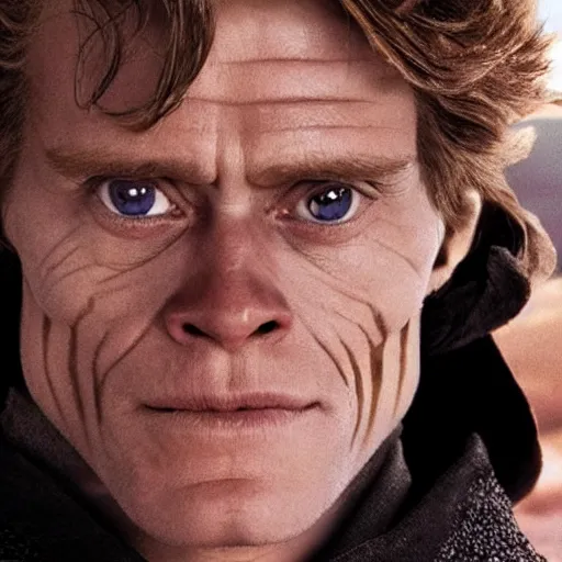 Image similar to Willem Dafoe as Anakin skywalker