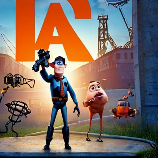 Image similar to pixar half life movie