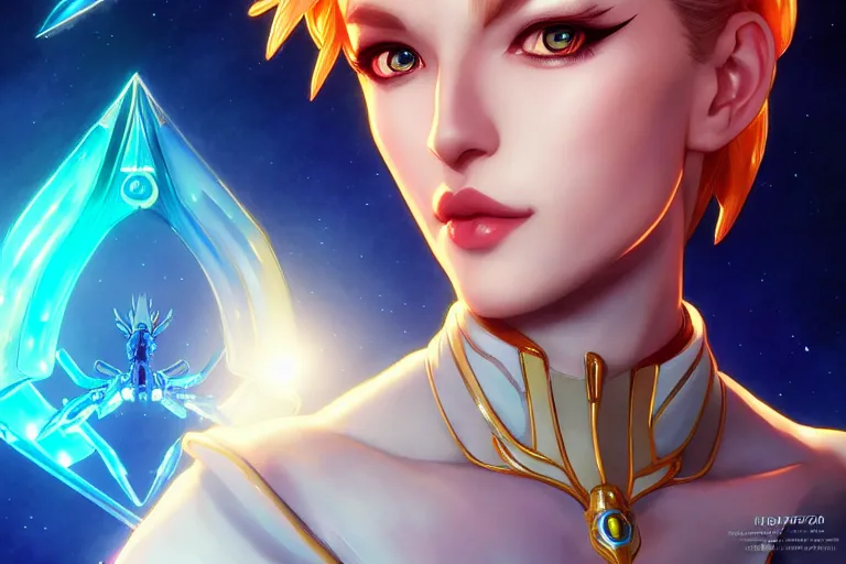 Image similar to symmetry!! portrait of sailor uranus! alien in the style of horizon zero dawn, machine face, intricate, elegant, highly detailed, digital painting, artstation, concept art, smooth, sharp focus, illustration, art by artgerm and ross tran and greg rutkowski and alphonse mucha, 8 k