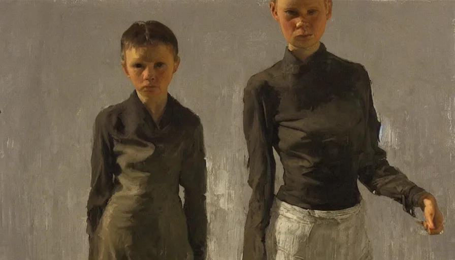 Prompt: painting by borremans, protey temen, detailed, stunning