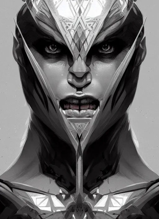 Image similar to symmetry!! portrait of angry! barbarian, intricate, gritty, highly detailed, digital painting, artstation, concept art, smooth, sharp focus, illustration, art by artgerm and greg rutkowski, 8 k