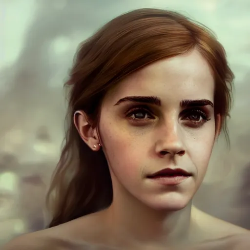 Image similar to portrait of emma watson, 8 k uhd, unreal engine, octane render in the artstyle of finnian macmanus, john park and greg rutkowski