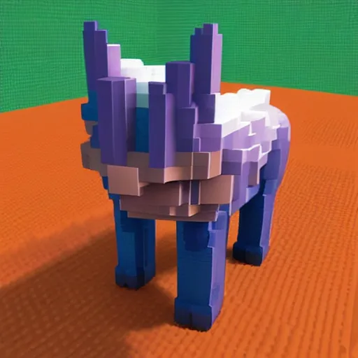 Image similar to voxel based cat