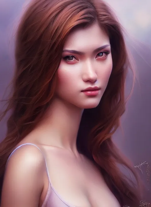 Image similar to photo of a gorgeous young woman in the style of stefan kostic, realistic, sharp focus, 8k high definition, insanely detailed, intricate, elegant, art by stanley lau and artgerm