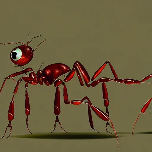 Image similar to prototype robot-terminator ants, designed for pest removal, Nasapunk concept art