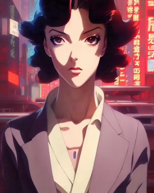 Prompt: portrait anime 1 9 4 0 s detective smoking sharp fine face, pretty face, realistic shaded perfect face, fine details. anime. cyberpunk realistic shaded lighting by katsuhiro otomo ghost - in - the - shell, magali villeneuve, artgerm, rutkowski jeremy lipkin and giuseppe dangelico pino and michael garmash and rob rey