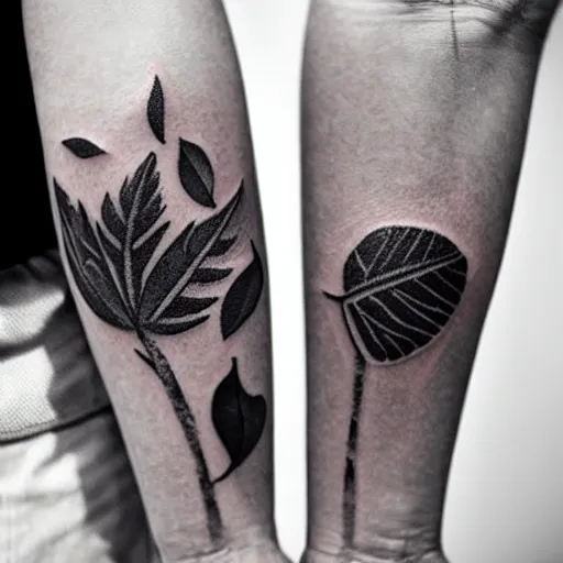 hi few weeks ago I got these leaves tattooed but now I see the artist  went too deep cause it blew out and there are dark spots between the leavesswipe  up for