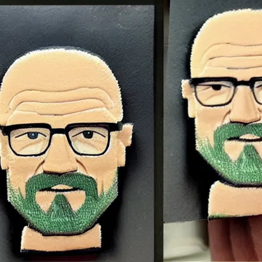 Prompt: walter white made of candy