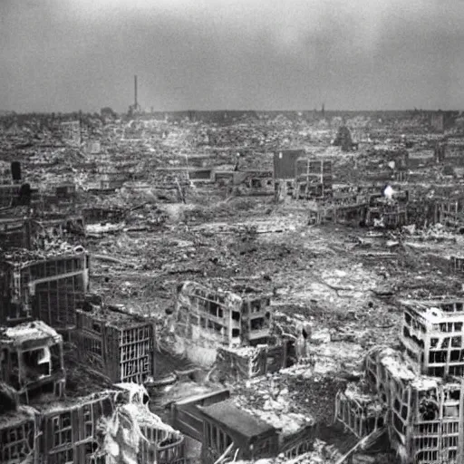 Prompt: aftermath of the atomic bombing of philadelphia, hd, full color, 2 0 1 0 s