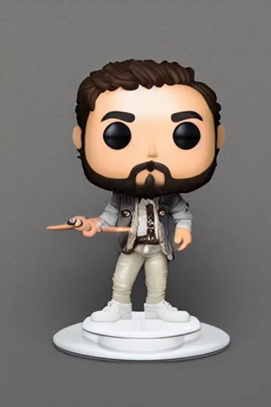 Prompt: “ very very intricate photorealistic photo of a hasan piker funko pop on a white background, award - winning details ”