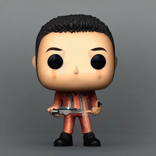 Image similar to “ very photorealistic photo of a gene takovic funko pop, award - winning details ”