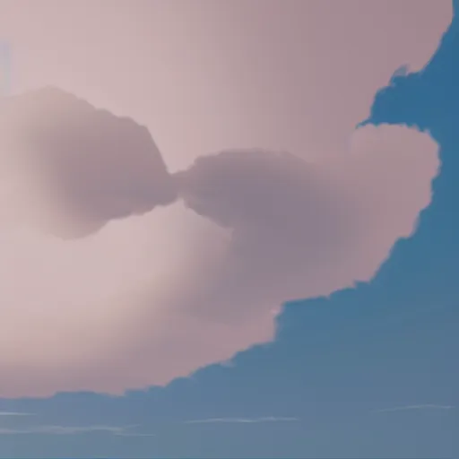 Image similar to an ultra photorealistic and sharp film still of a perfectly round circular white cloud in the sky. wide shot, wes anderson, studio ghibli, pixar and disney animation, octane render, dramatic lighting, award winning photography