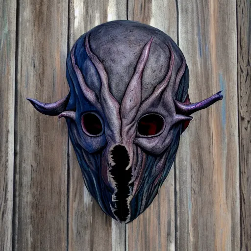 Image similar to mind flayer wooden mask