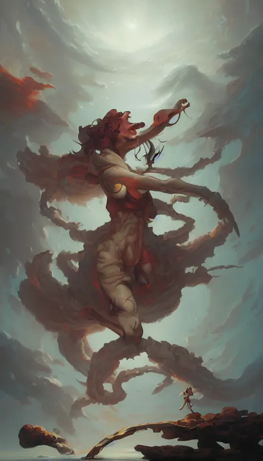 Image similar to rage, by peter mohrbacher