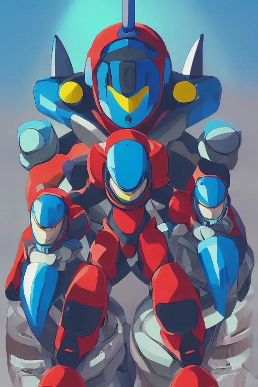 Image similar to robot ninja mask helmet megaman x zero rockman 2 0 2 2 switch game boss legacy collection fanart artsation, art gta 5 comics, behance hd by jesper ejsing, by rhads, makoto shinkai and lois van baarle, ilya kuvshinov, rossdraws global illumination ray tracing