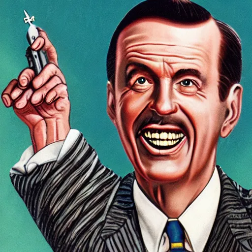 Prompt: j. r. bob dobbs church of the subgenius