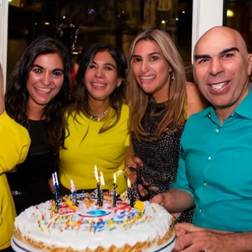 Prompt: horacio Rodriguez larreta birthday party photos