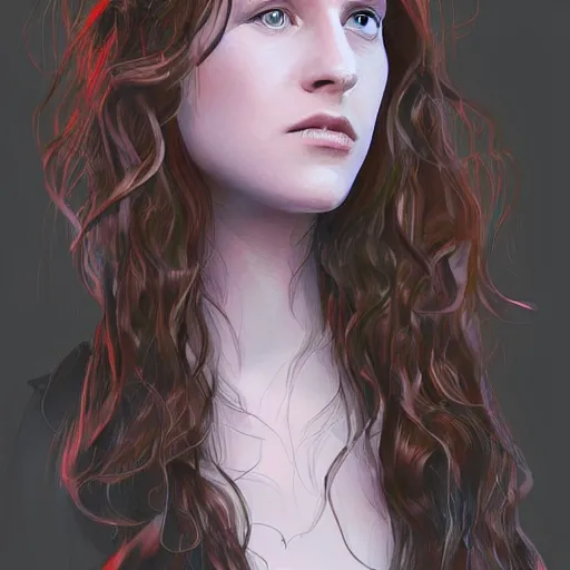 Image similar to birdy british singer, digital art, artstation