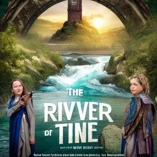 Prompt: The river of time