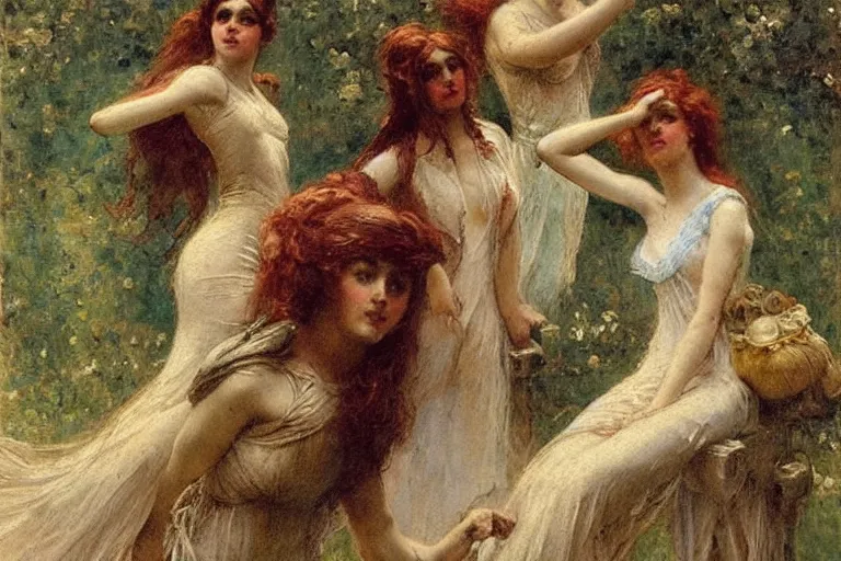 Image similar to by maximilian pirner in the style of gaston bussiere, art nouveau