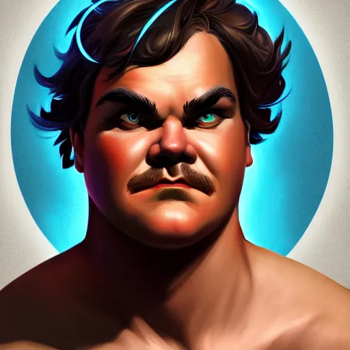 Prompt: jack black as the god hermes, male, portrait, sharp focus, digital art, concept art, dynamic lighting, subsurface scattering, photoreal, trending on artstation, by emylie boivin and rossdraws
