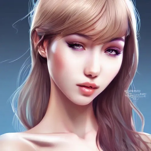 Image similar to a beautiful girl， by Artgerm Lau, hyperdetailed, trending on artstation, trending on deviantart