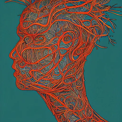 Image similar to a handsome beautiful man made up of carrots, an ultrafine detailed illustration by james jean, intricate linework, bright colors, final fantasy, behance contest winner, vanitas, angular, altermodern, unreal engine 5 highly rendered, global illumination, radiant light, detailed and intricate environment