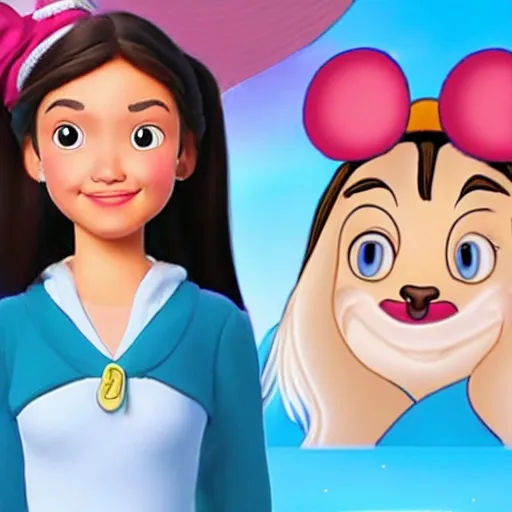 Image similar to olivia rodrigo as a disney character