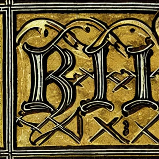 Image similar to a medieval typeface