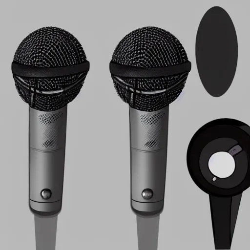 Prompt: microphone concept art