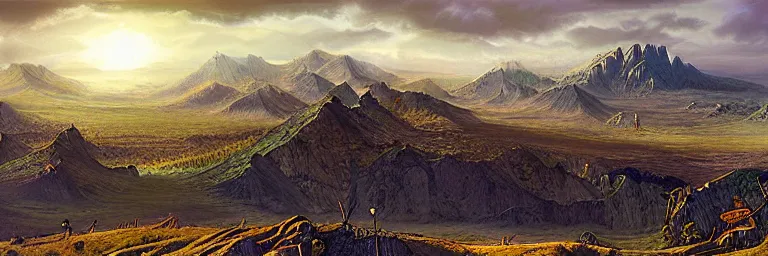 Image similar to matte painting