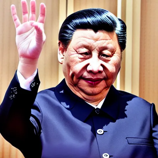 Image similar to Xi jinping cosplaying an anime maid, realistic.