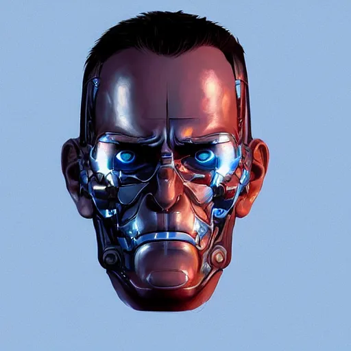 Image similar to face icon stylized minimalist terminator genysis, loftis, cory behance hd by jesper ejsing, by rhads, makoto shinkai and lois van baarle, ilya kuvshinov, rossdraws global illumination