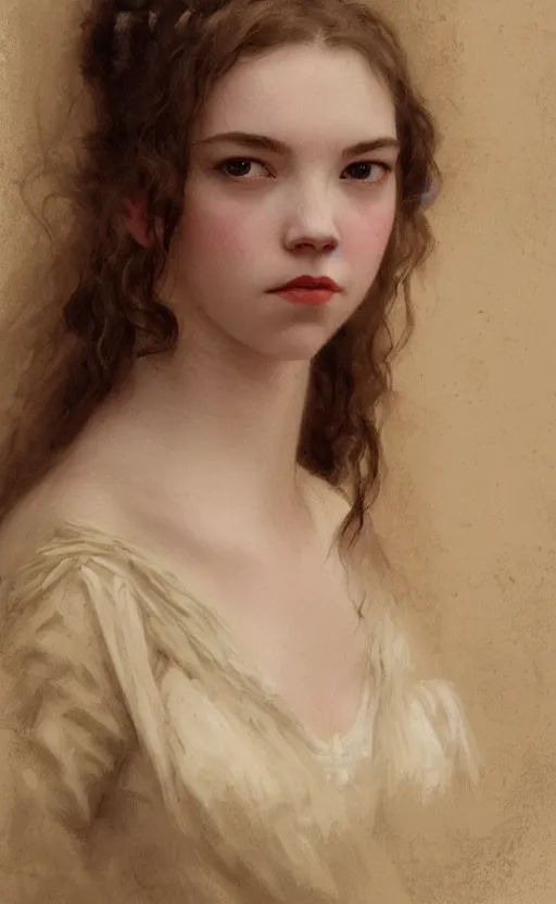 Prompt: anya taylor-joy, eva green, traditional corsican, intricate, highly detailed, artstation, illustration, jurgens, rutkowski, bouguereau, pastoral, rustic, georgic