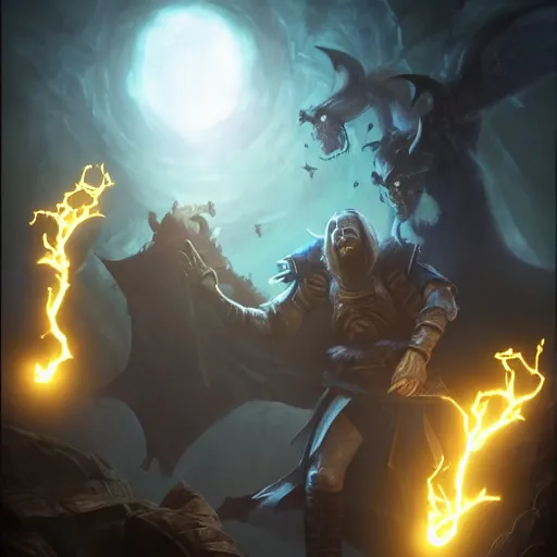 Image similar to dnd final boss encounter, dramatic lighting, high fantasy