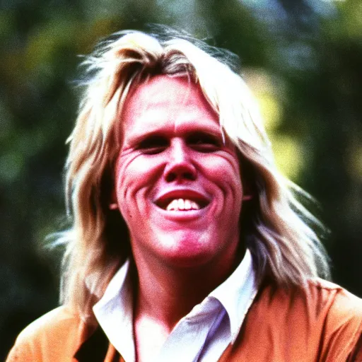 Image similar to gary busey as a hippie from the 7 0 s, photo from the 7 0 s